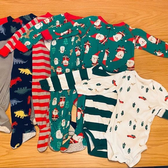 Other - Winter/Christmas 12 month Sleepers/Onesies